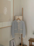 Waffle-Knit Long Sleeves Blazer *3 Colors