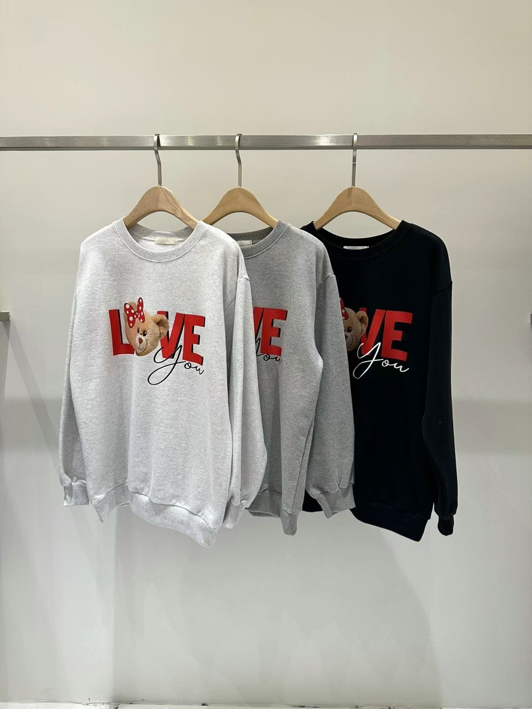 Teddy LOVE sweatshirt with fleece