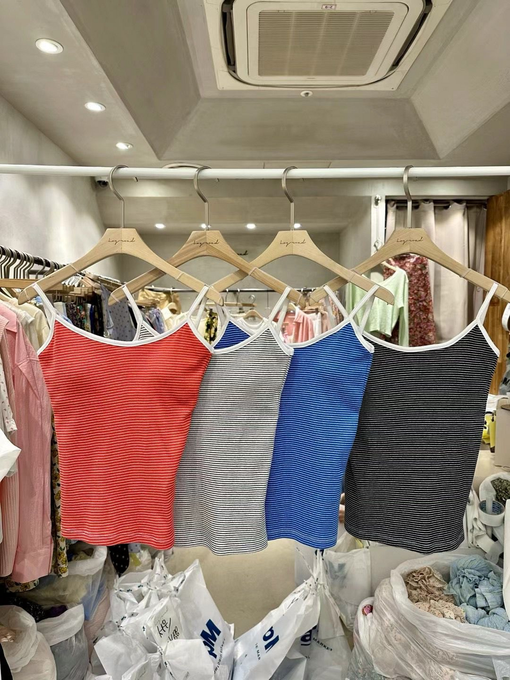 Striped Sleeveless Top *4 Colors