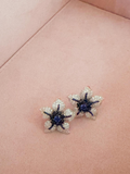 Mrs Ho Joaillerie Topaz Pave Diamond Earring