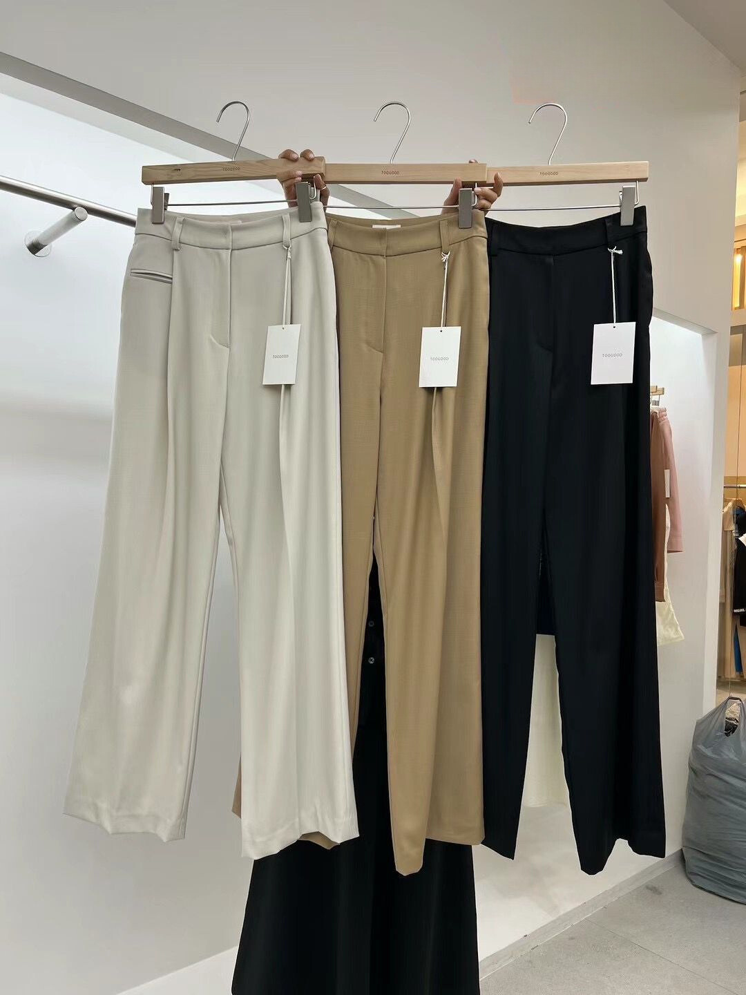 Straight Leg Wide Leg Trouser *3 Colors