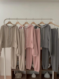 Zip-Up Hooded Sweater & Pants Set *3 Colors (Sold Separately)