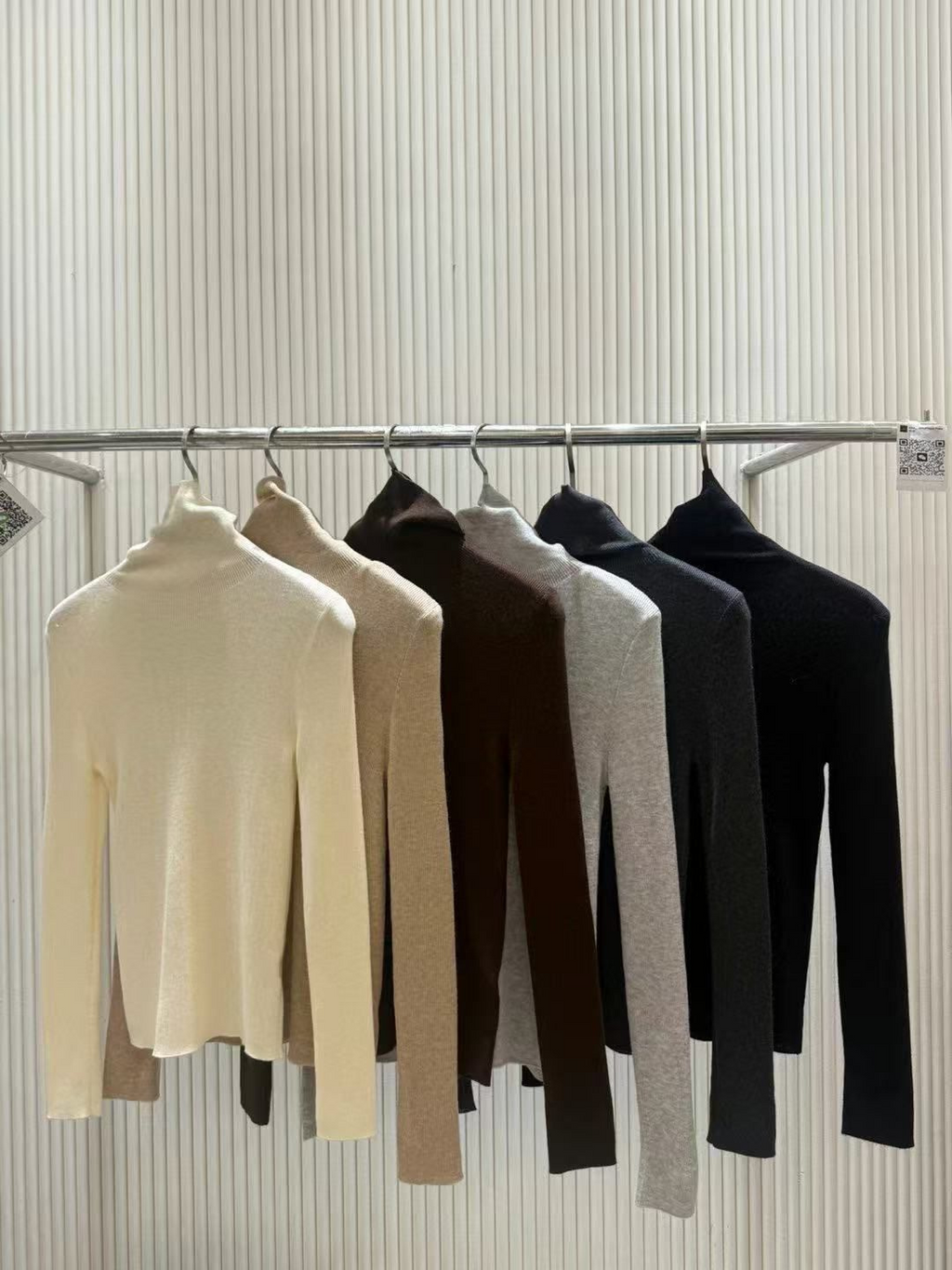 Turtleneck Long Sleeved Knitted Sweater *6 Colors