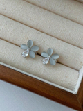 Flower Hoop Earrings