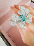 Mrs Ho Joaillerie Topaz Diamond Silver Ring