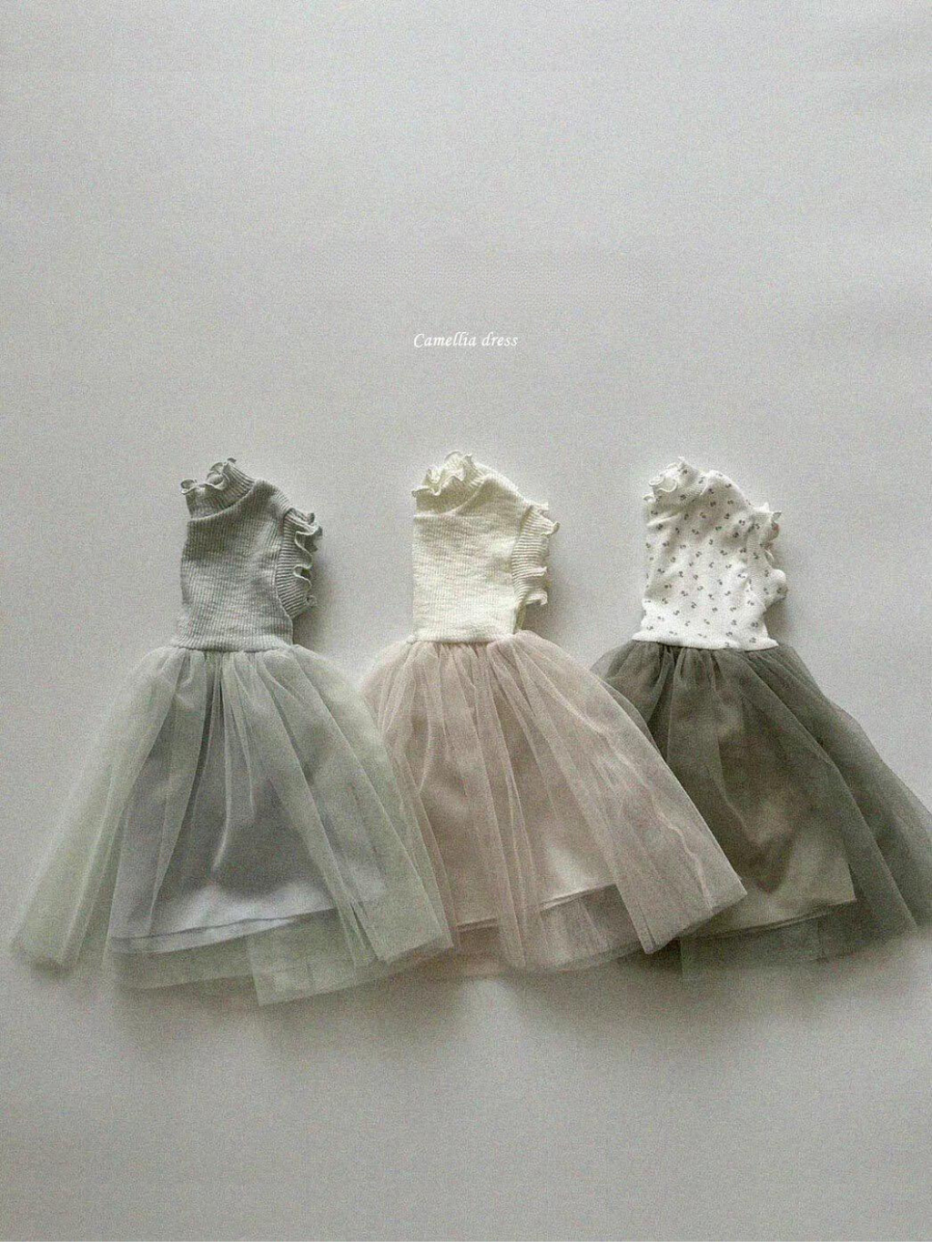 Camellia Frill Tutu Kids Dress *3 Colors