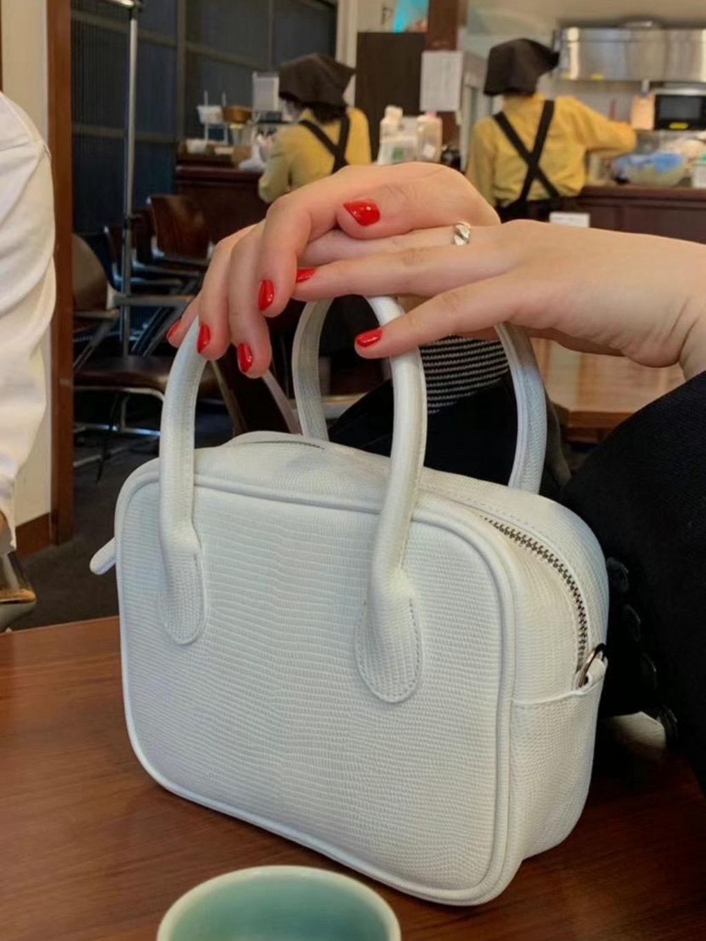 Dearni Leather Lizard Print Handbag *2 Colors