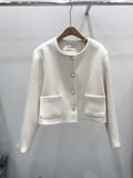Pearl Buttons Tweed Jacket