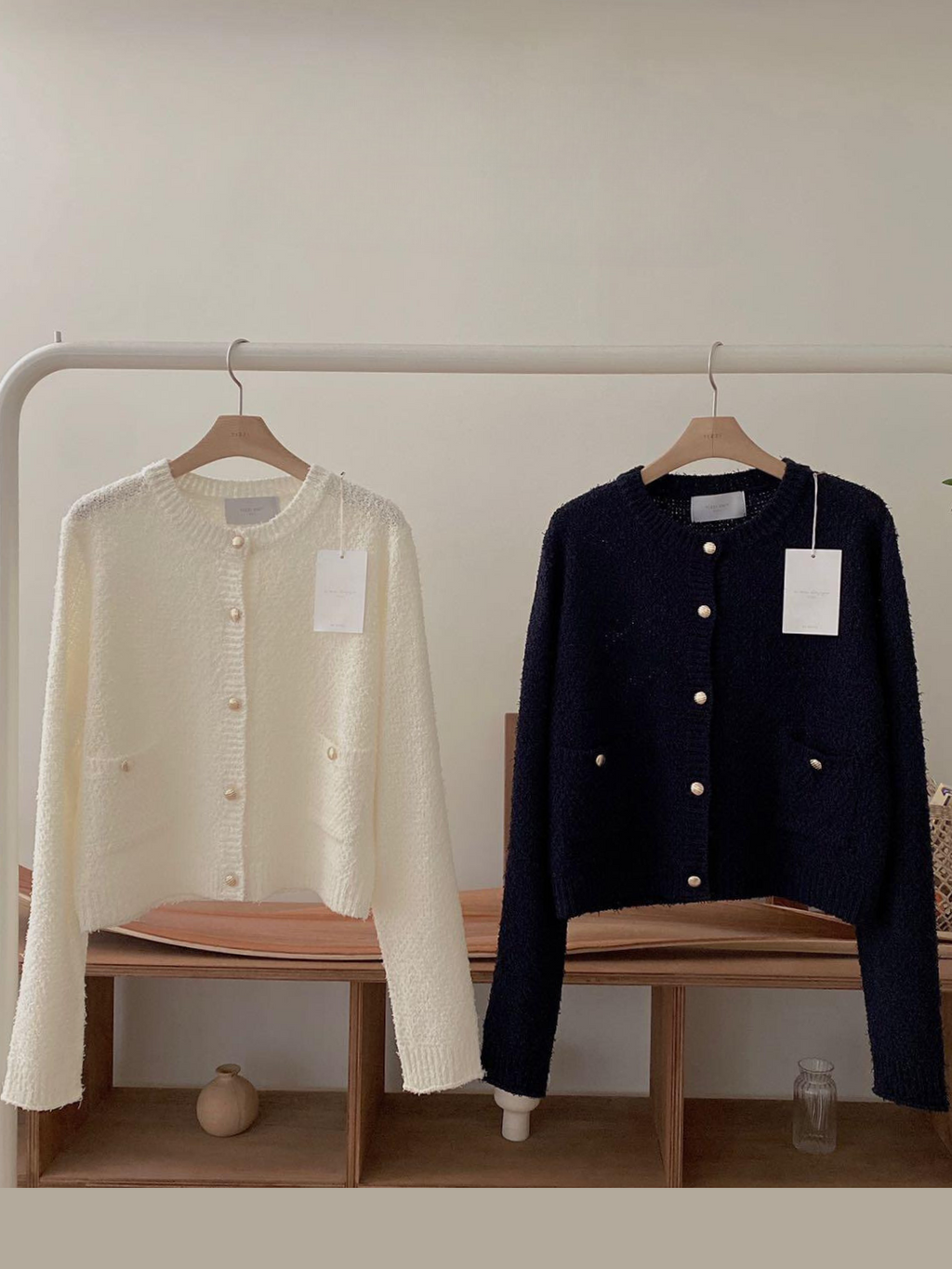 Tizzi Long Sleeve Knitted Button Cardigan *2 Colors