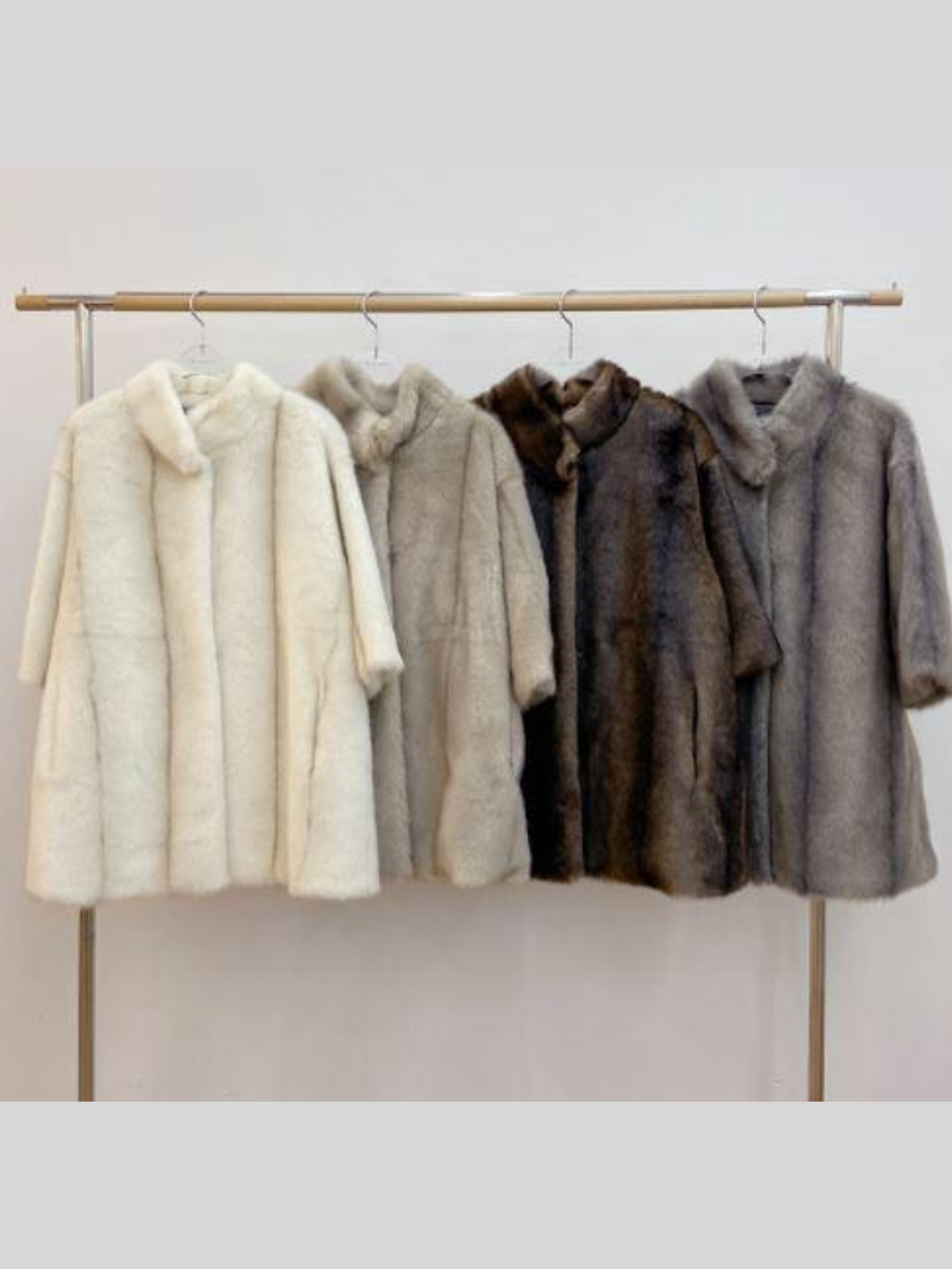Slim Waist Oversized Fur Coat *4 Colors