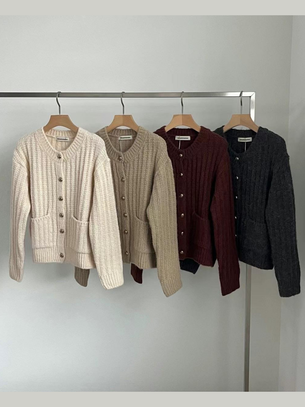 Cable-Knit Cardigan *4 Colors Koo