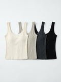 Seamless Ribbed Padded Tank Top
