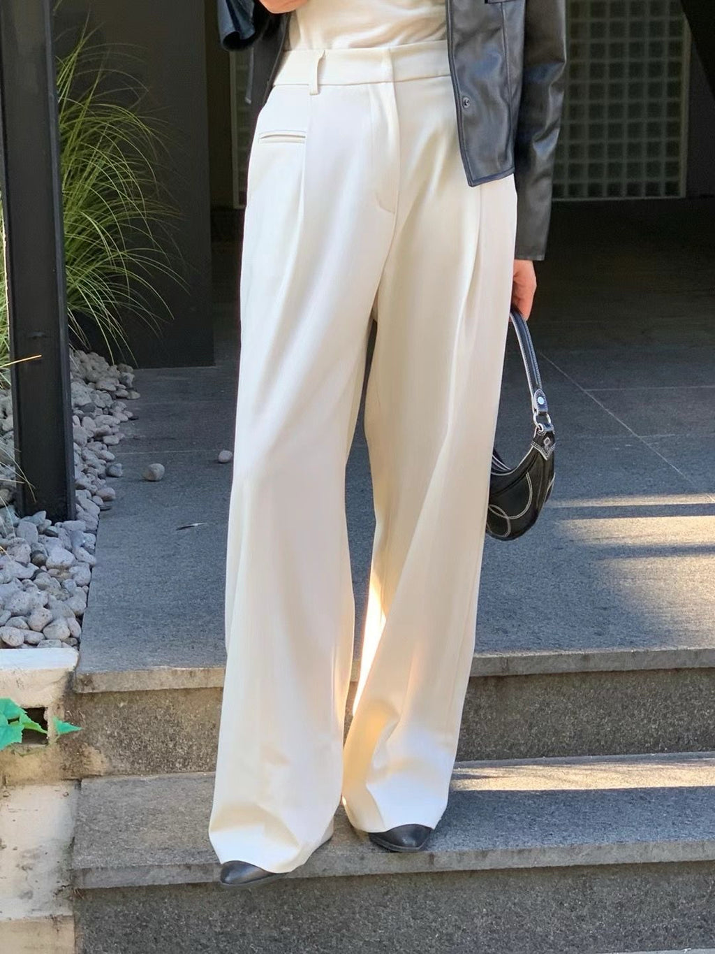 Straight Leg Wide Leg Trouser *3 Colors