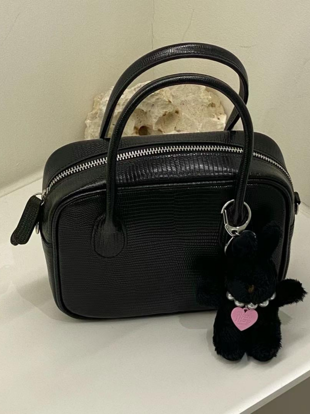 Dearni Leather Lizard Print Handbag *2 Colors