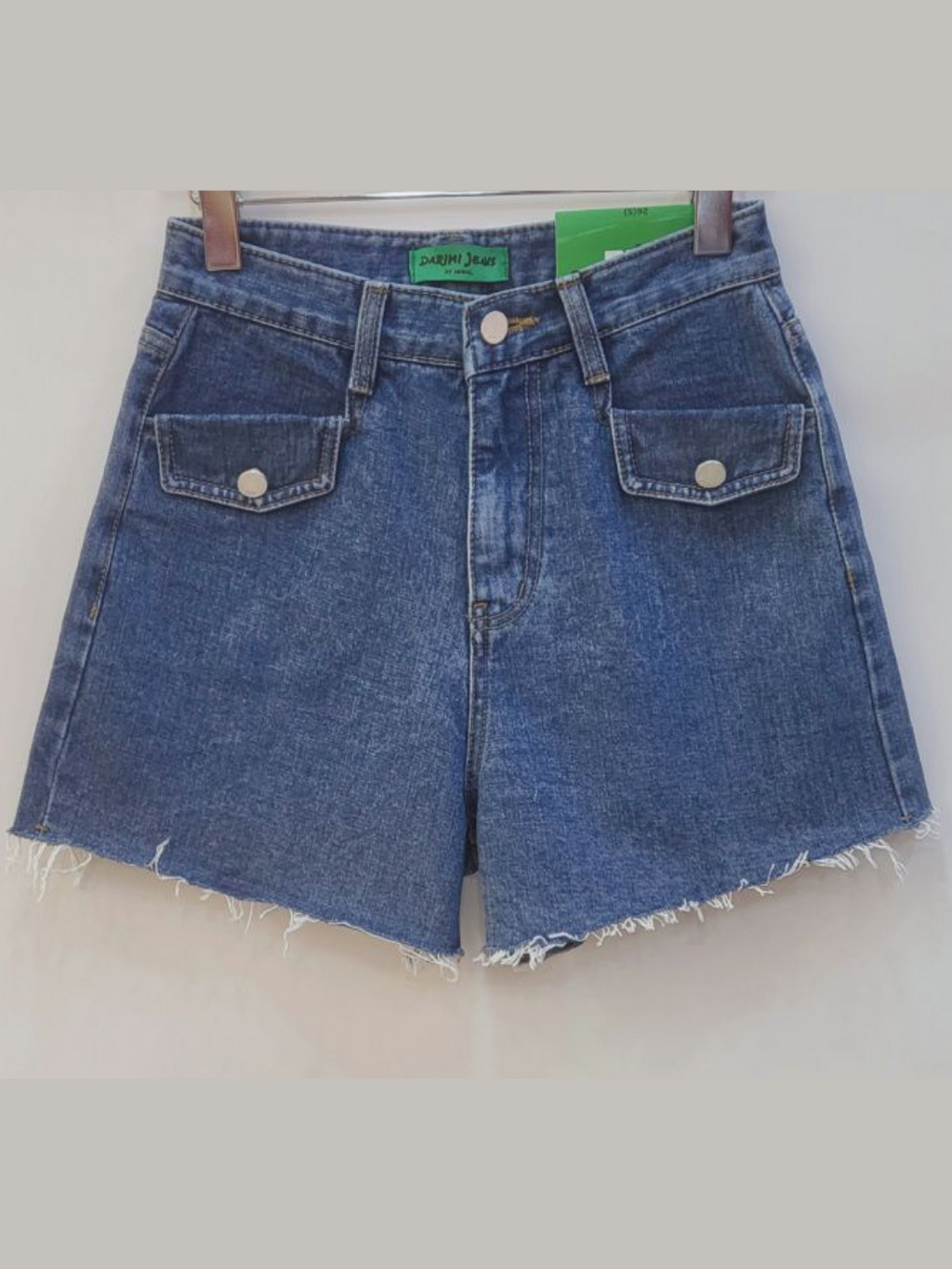 Fringed Wide Denim Shorts