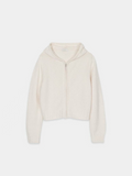 Zip-up Hooded Knit Cardigan *4 Colors