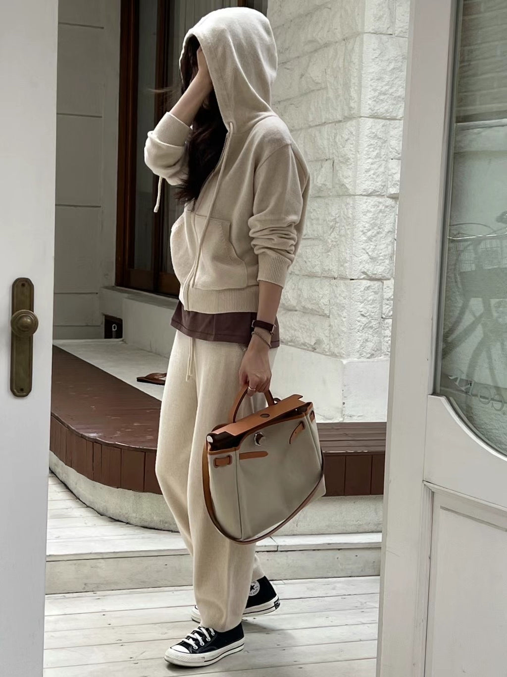 Cashmere Neutral Knit Hoodie & Jogger Loungewear Set *3 Colors
