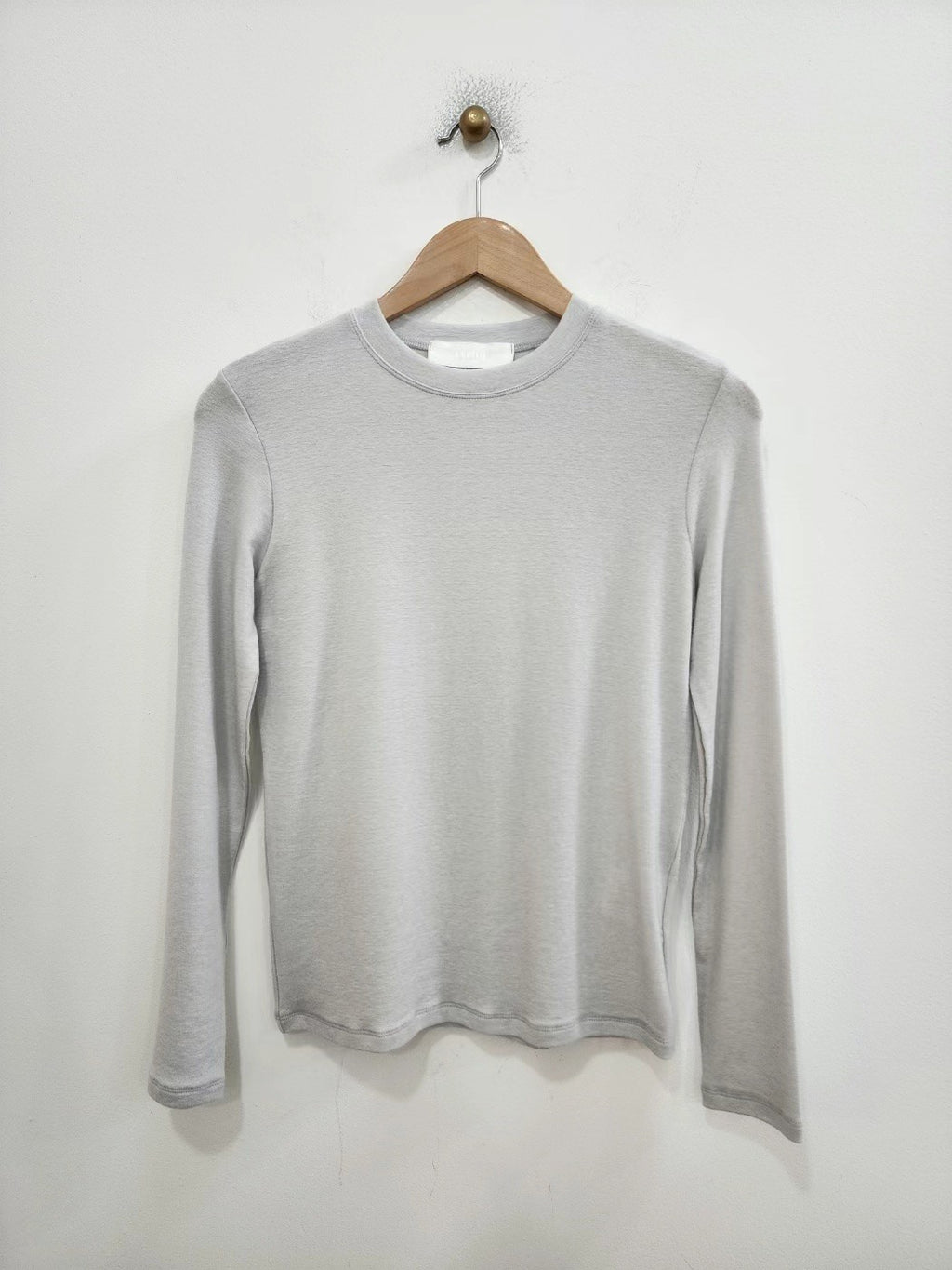 Crewneck Long Sleeved Stretch Fit Top