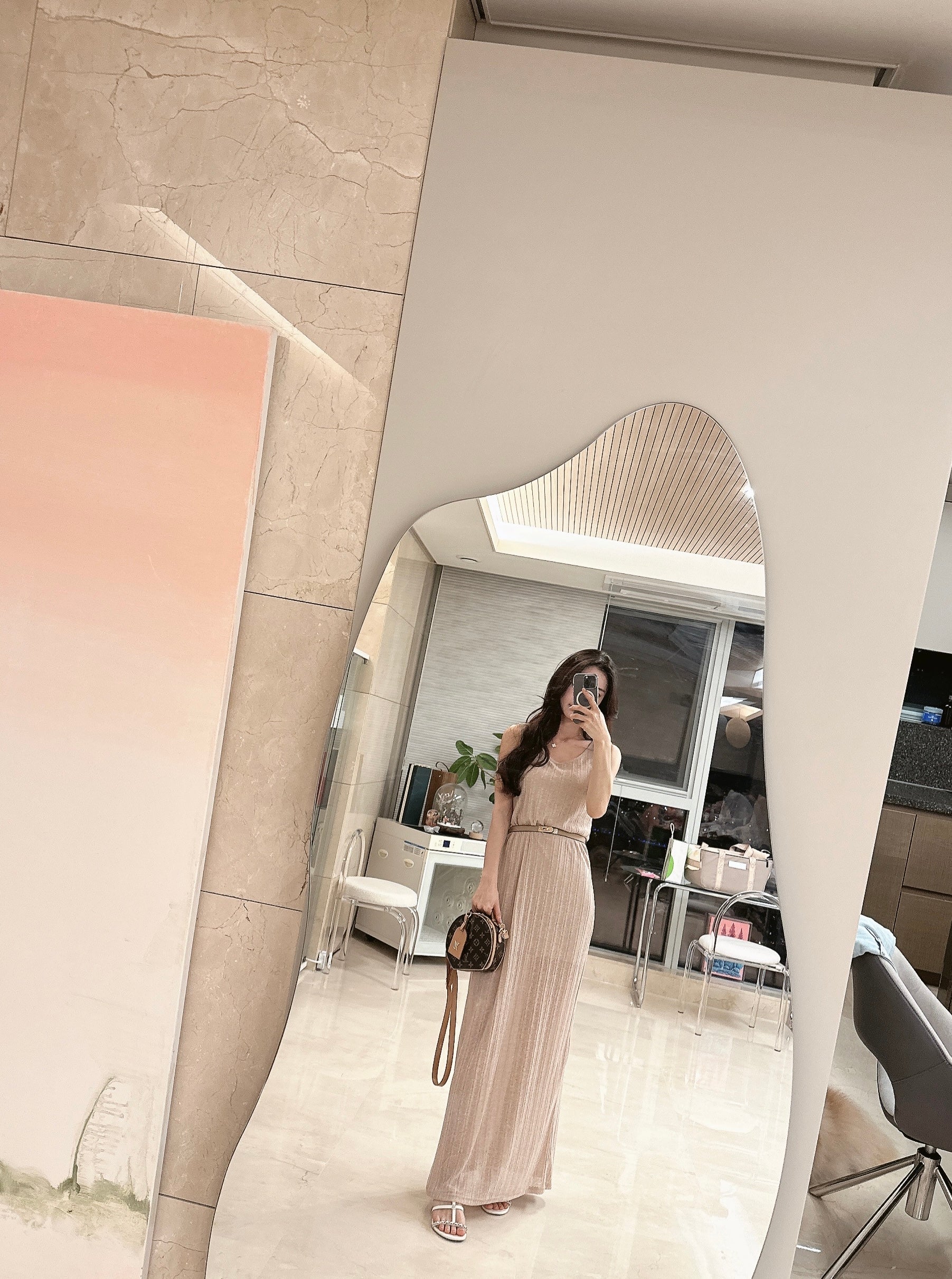 Sleeveless Knit Dress Set