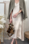 The Beiges Satin Silk Dress