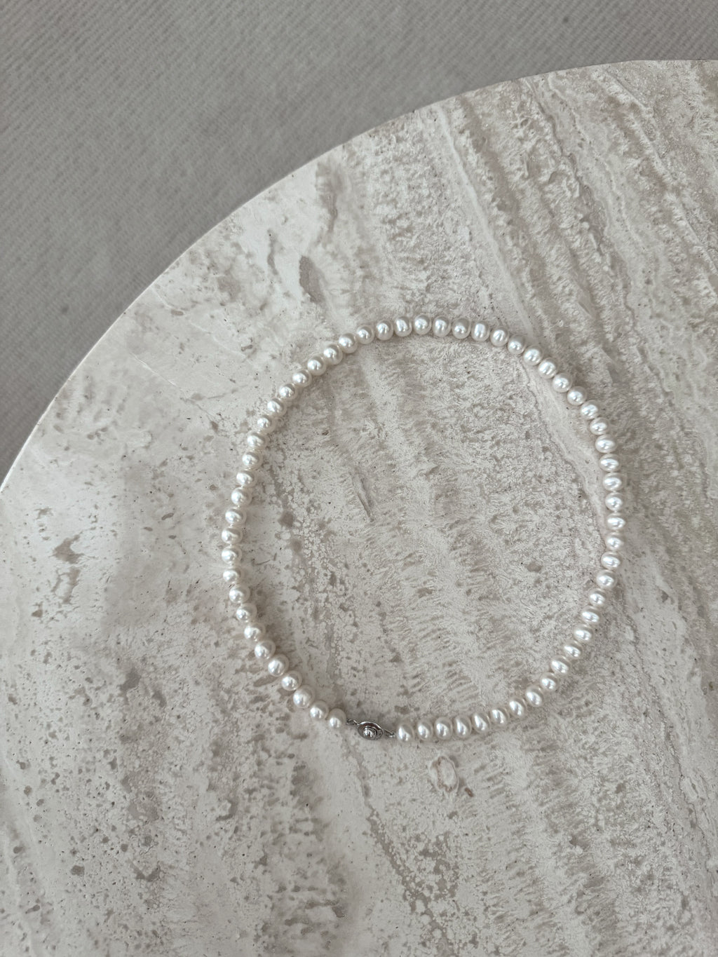 Handmade Freshwater Pearl Necklace Bracelet Earrings Set