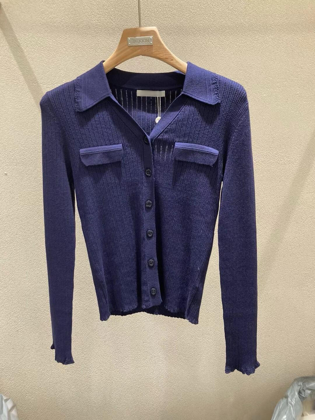 Collared Button-down Knitted Cardigan *3 Colors