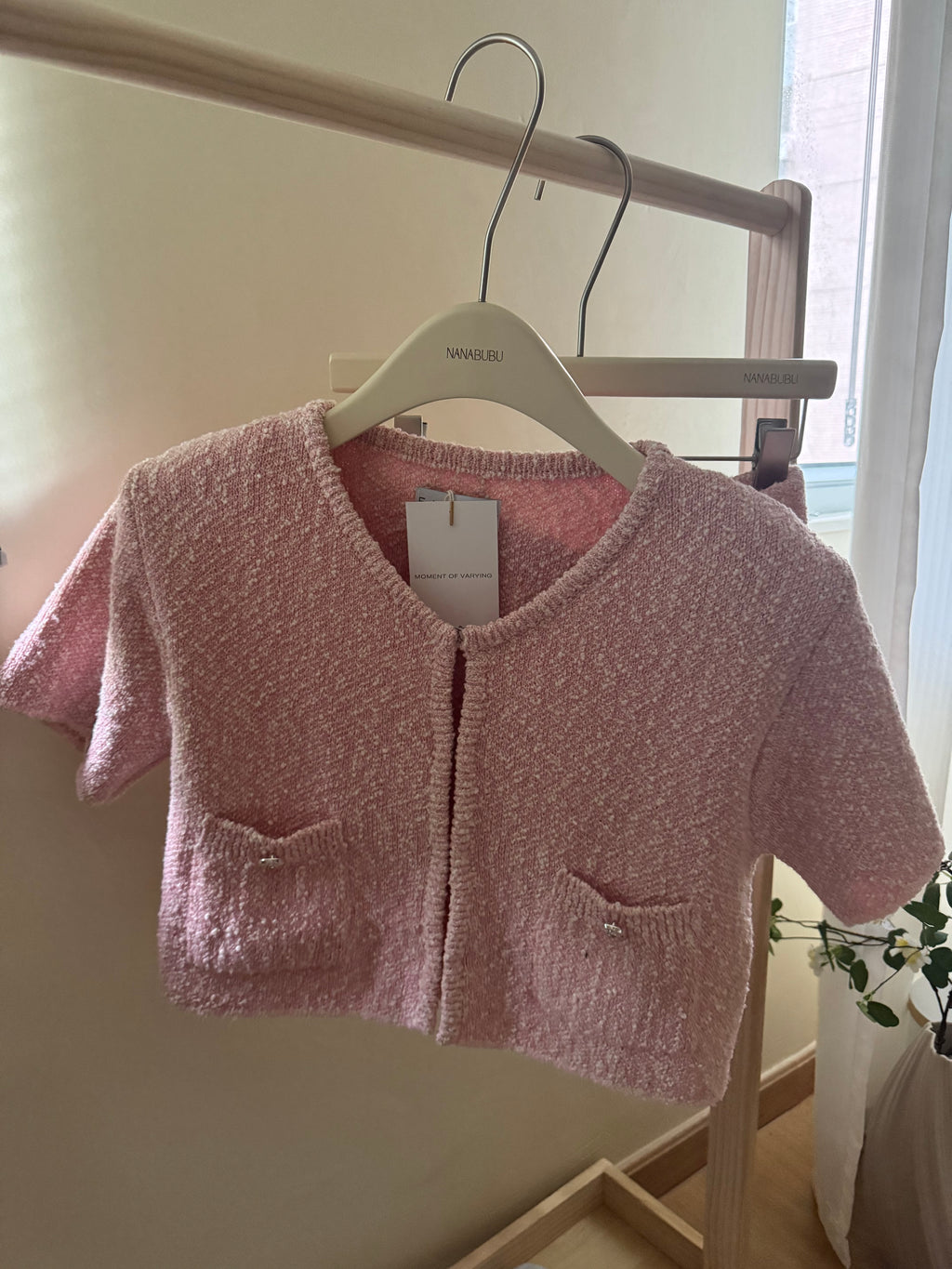Tweed Cropped Jacket & Shorts Set *3 Colors