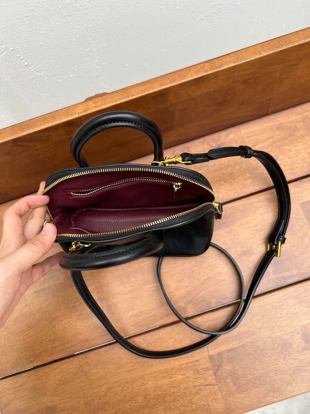 Rama Classic Black Mini Bowling Bag