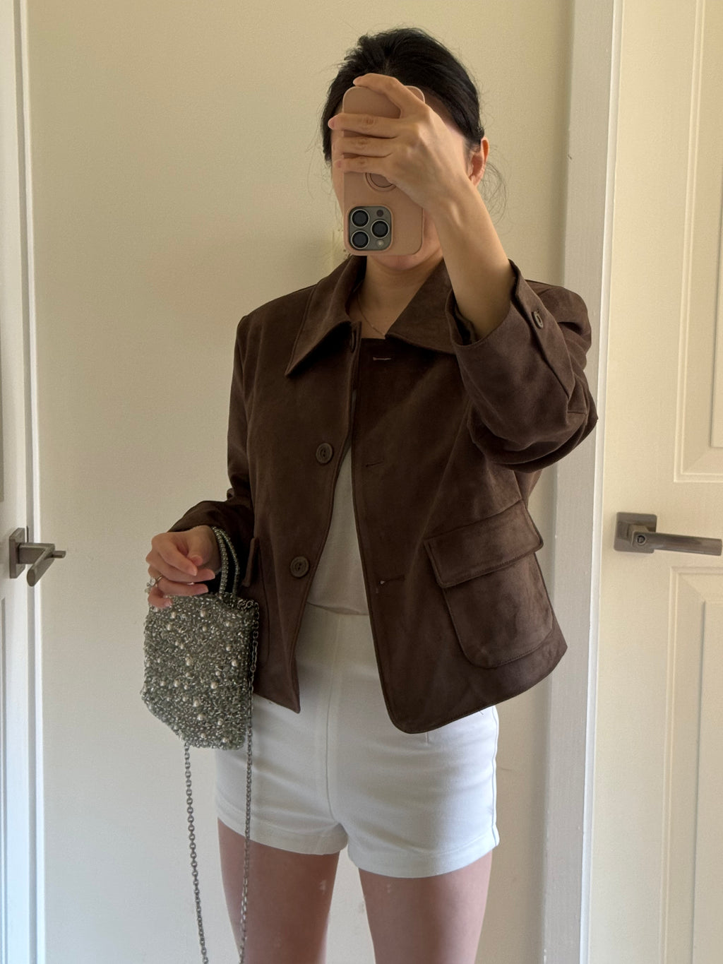 Dark Brown Suede Jacket 深棕絨面外套