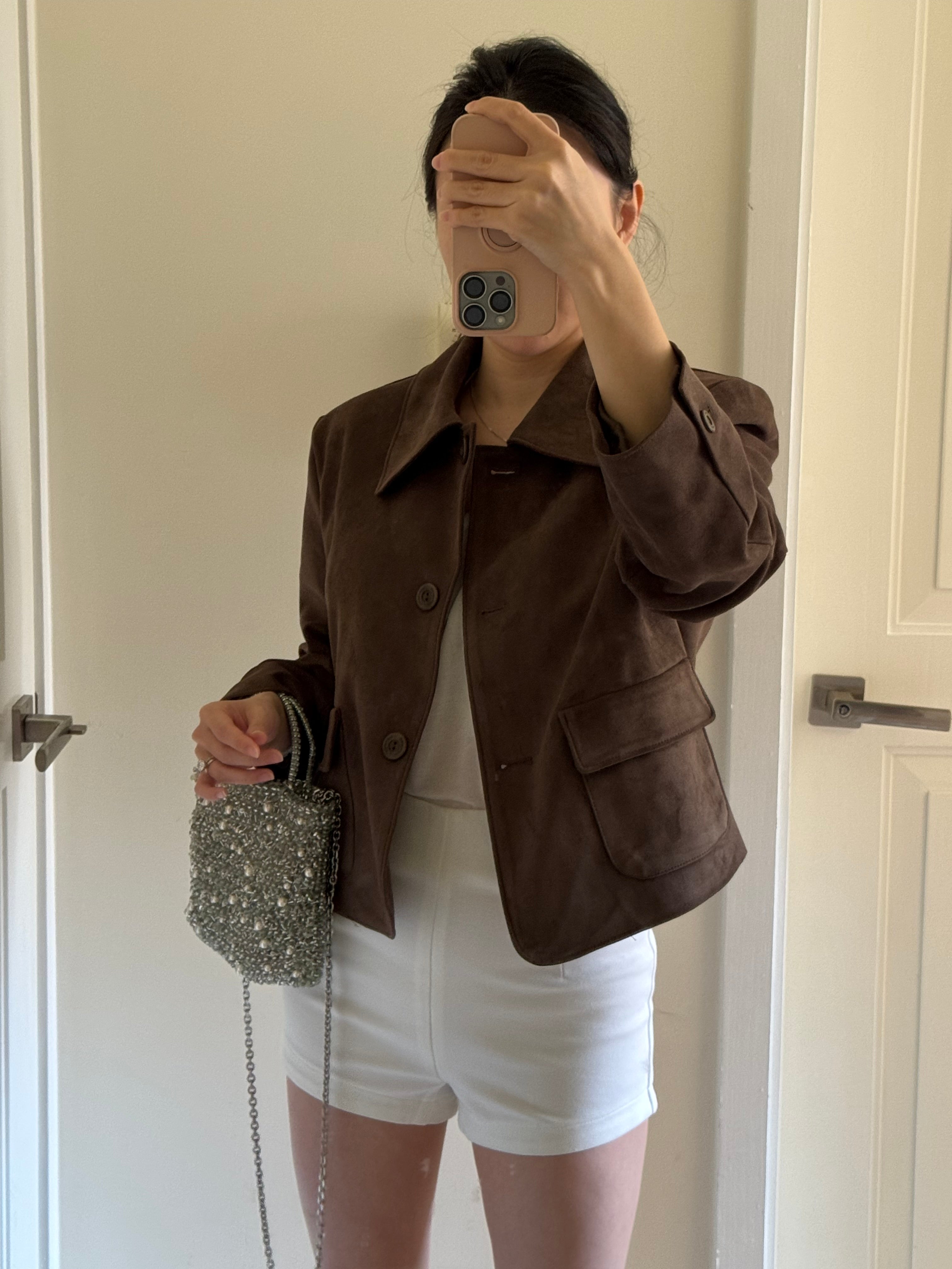 Dark Brown Suede Jacket 深棕絨面外套