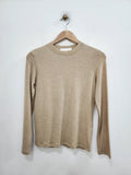 Crewneck Long Sleeved Stretch Fit Top
