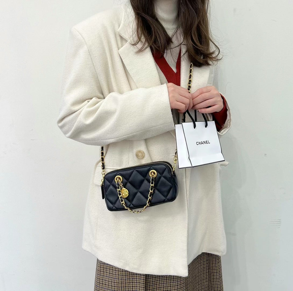 Camillia Quilted Leather Bag *2 Colors in