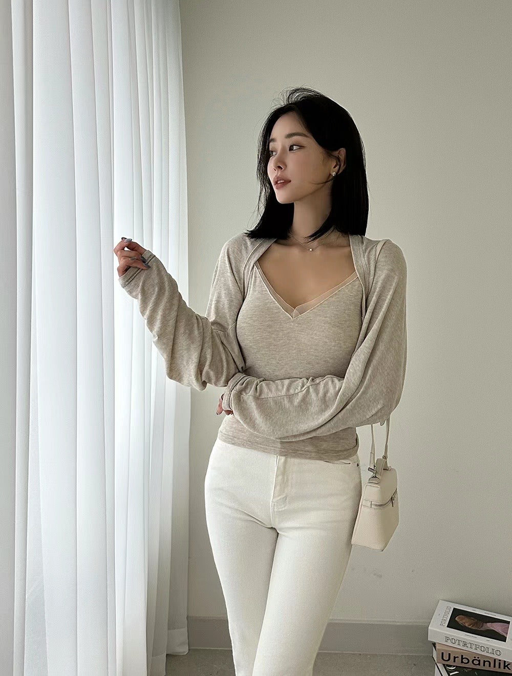 Long Sleeve Modal Two piece Top