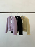 Button Down Boucle Wool Blazer