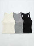 Padded Scoop Neck Padded Top