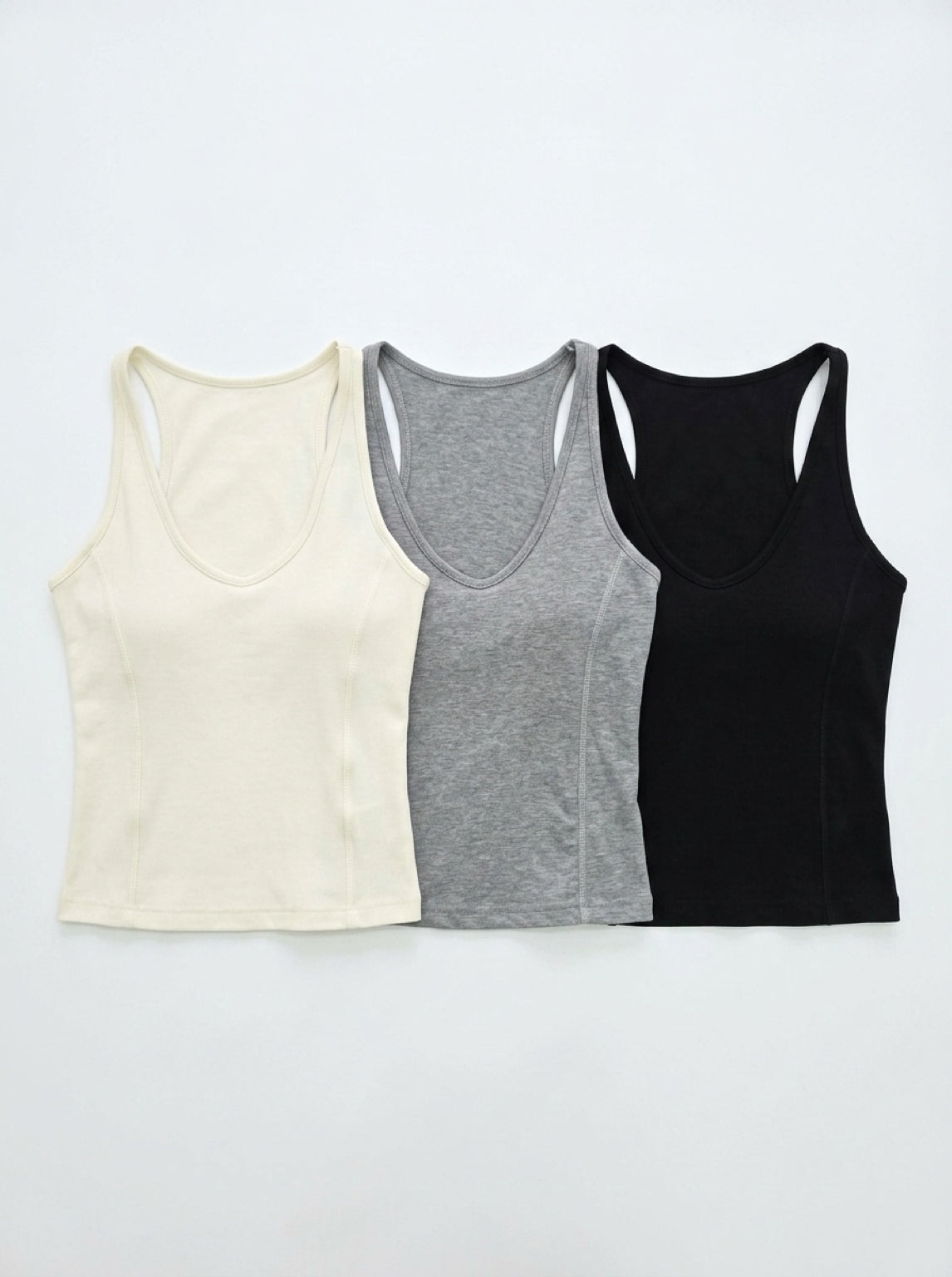 Padded Scoop Neck Padded Top