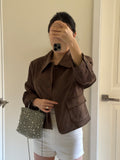 Dark Brown Suede Jacket 深棕絨面外套
