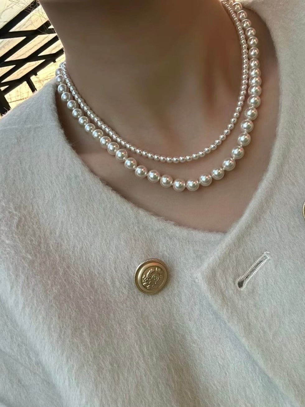 Handmade Freshwater Pearl Necklace Bracelet Earrings Set
