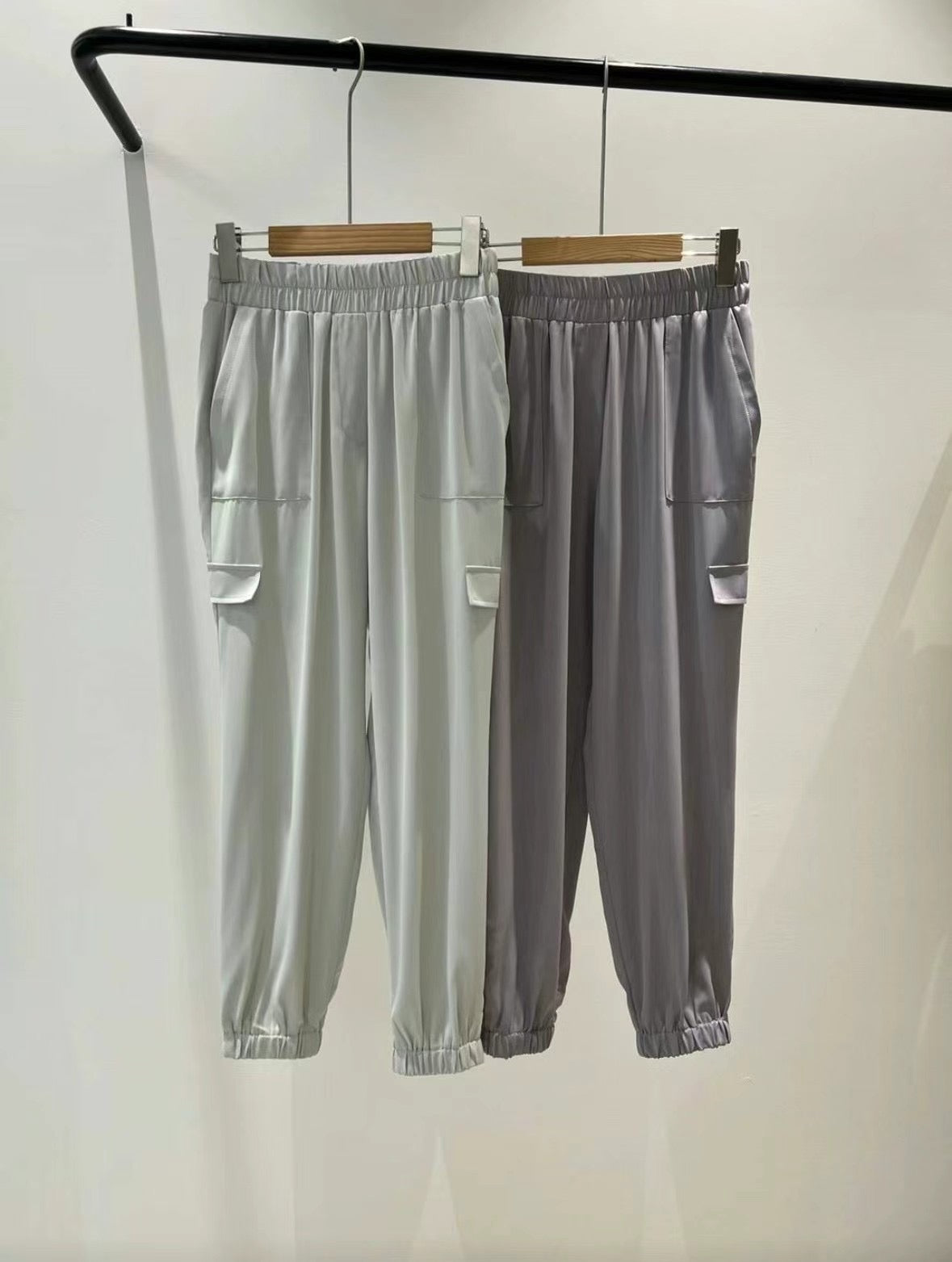 Mint Silky Crepe Ankle Trousers Set ( Sold Separately)