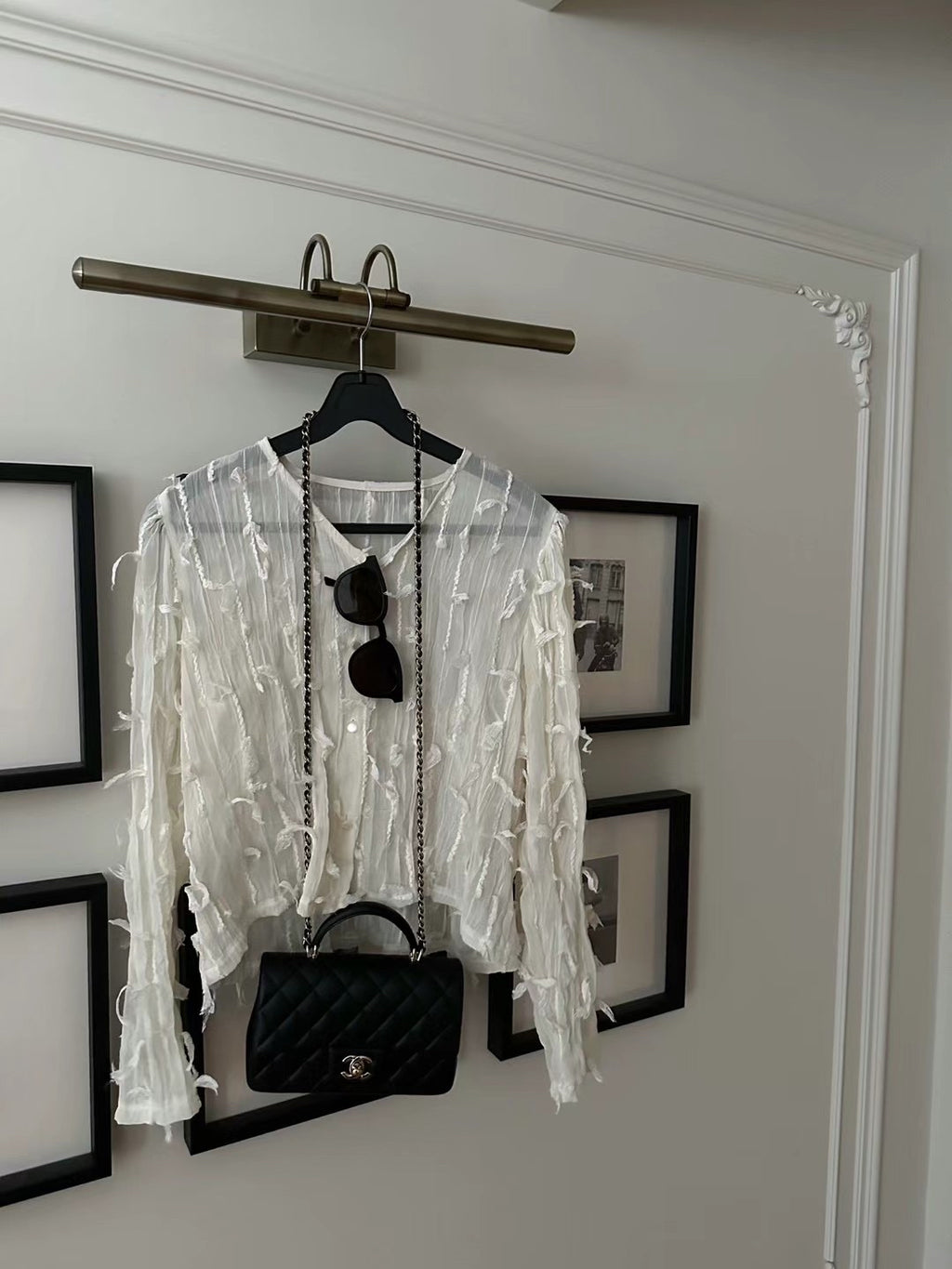 Embellished Sheer Blouse