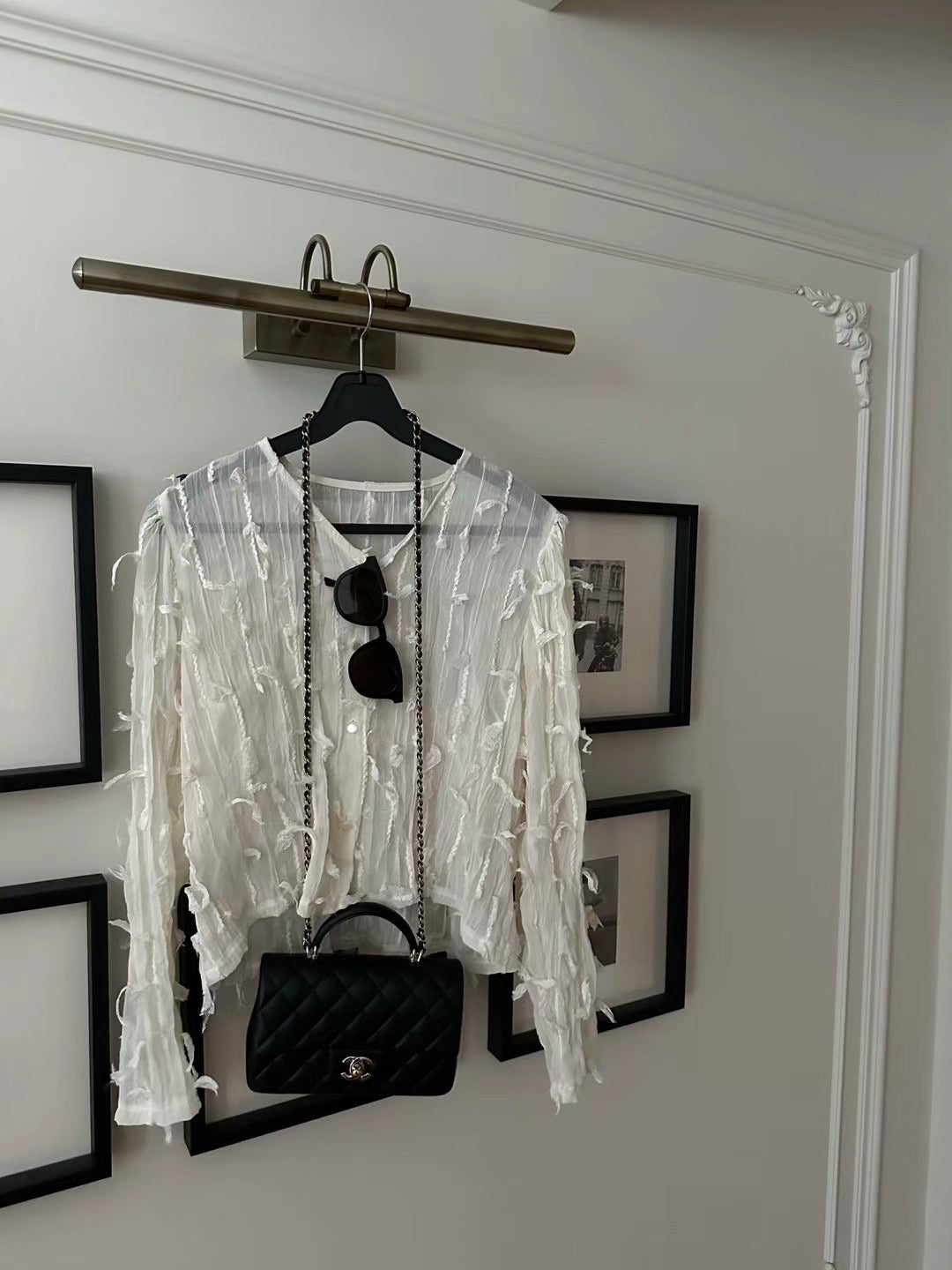 Embellished Sheer Blouse