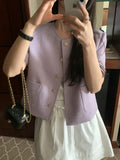 Luxe Short Sleeved Cotton Blazer * 4 colors