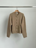 Cable-Knit Cardigan *4 Colors Koo