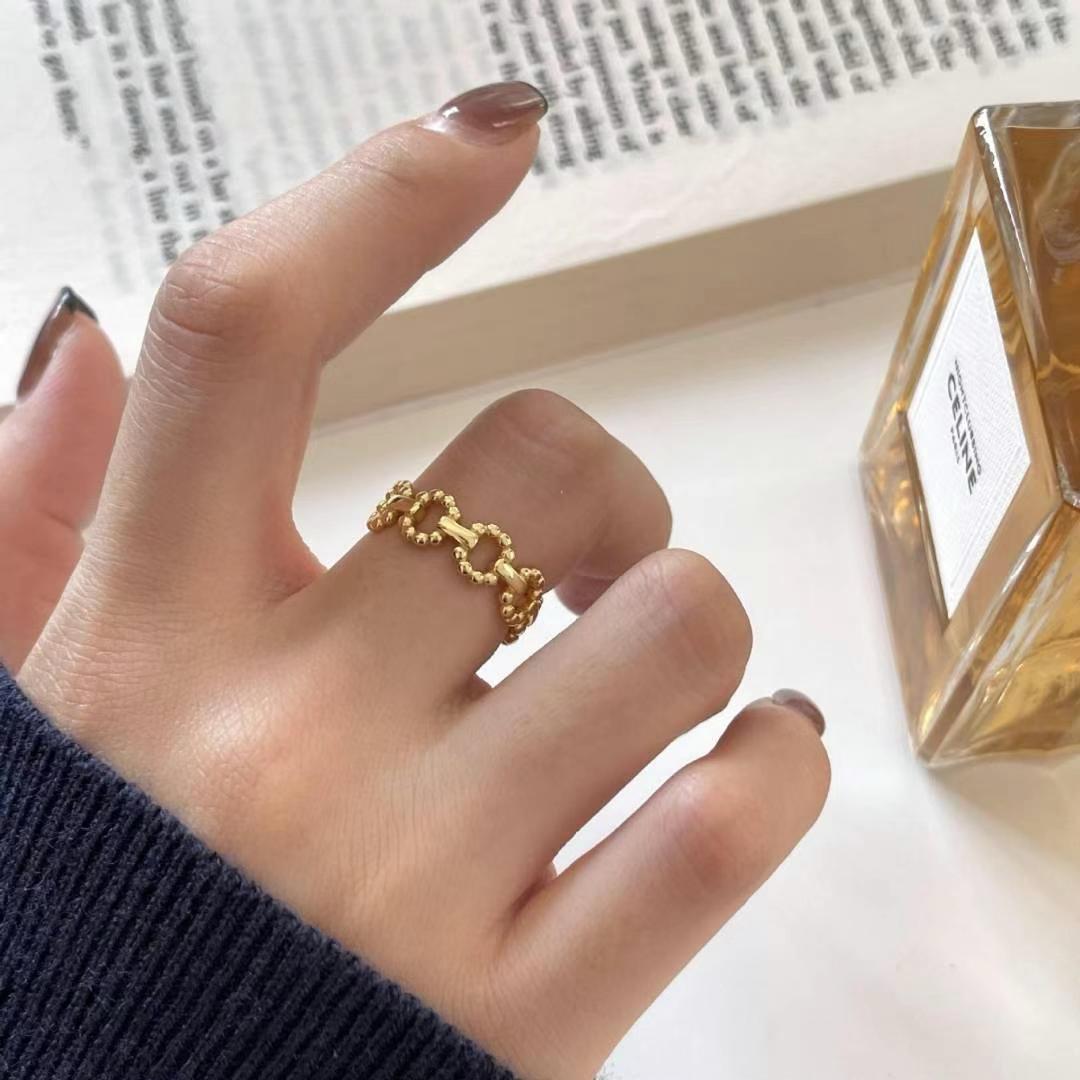 Beaded Chain Ring *2 Colors