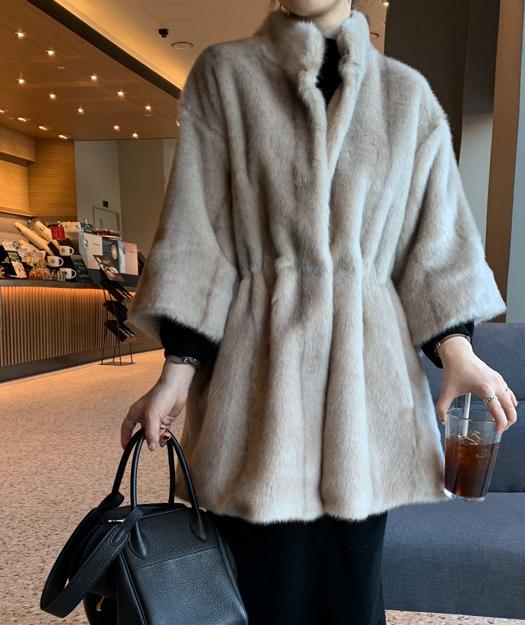 Slim Waist Oversized Fur Coat *4 Colors