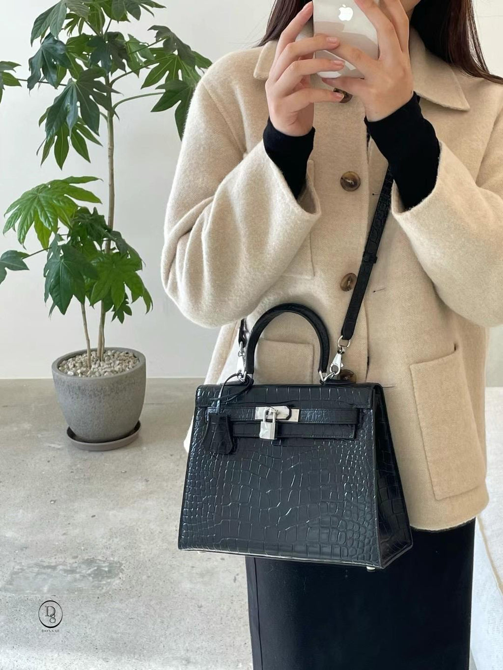 Textured Leather Bag