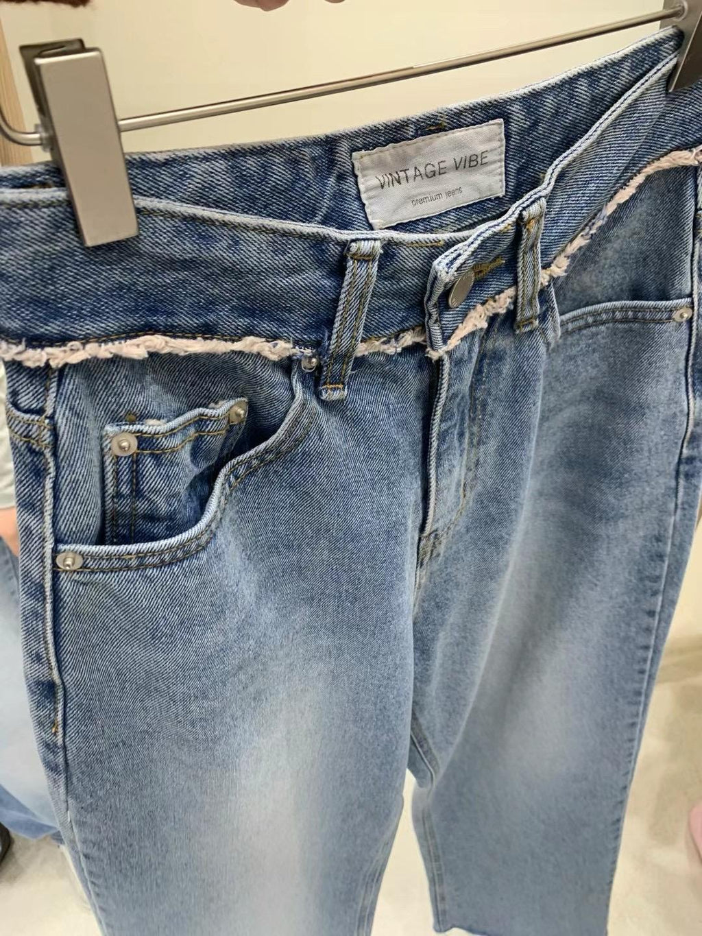 Wide-Leg Denim Jeans
