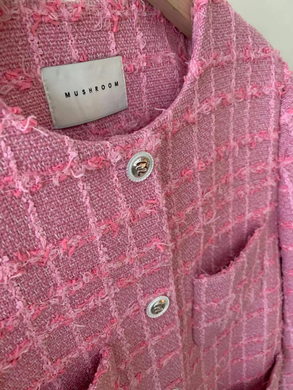 Plaid Pattern Button-up Jacket *2 Colors