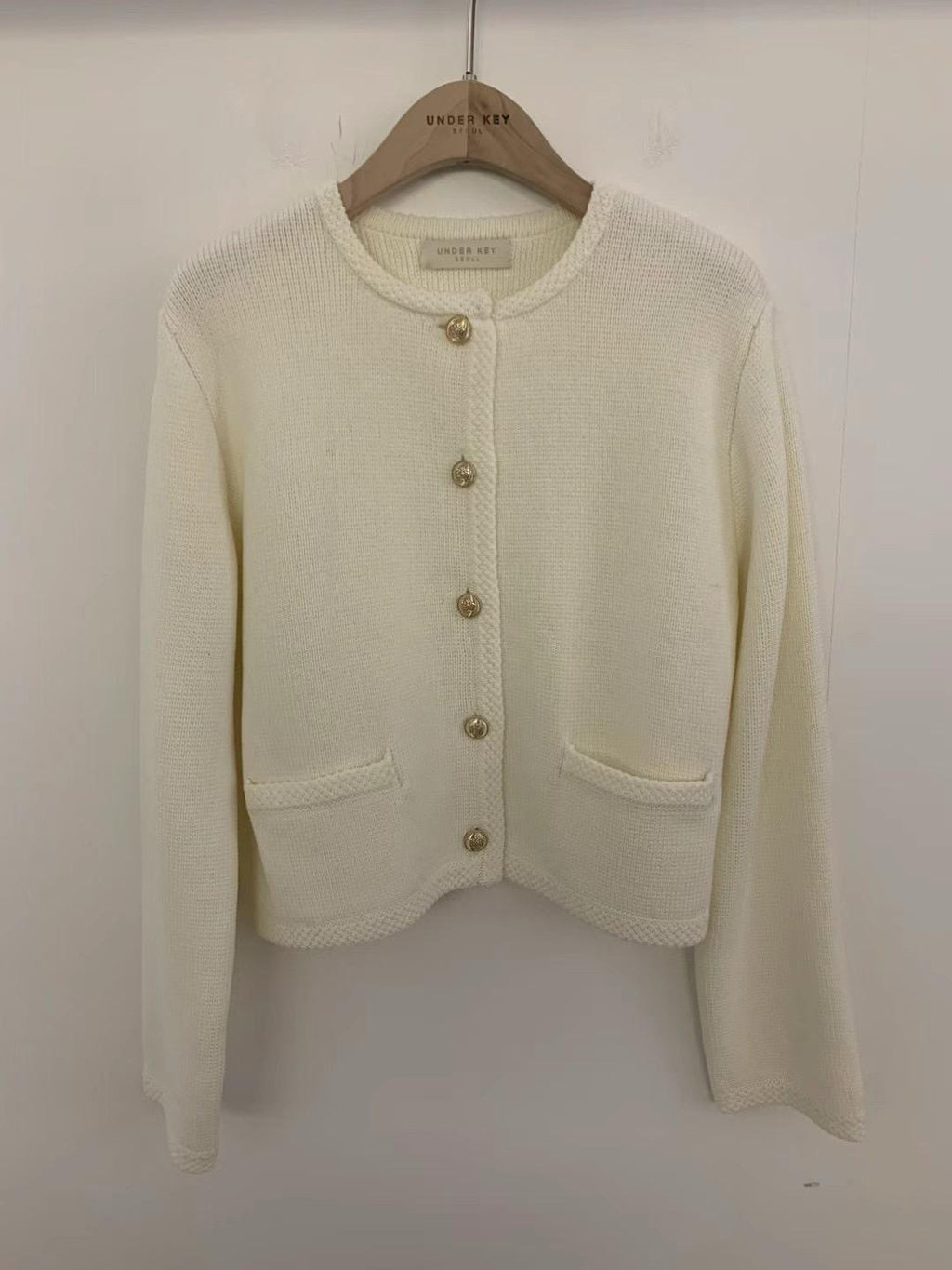 Braided Trim Knitted Cardigan *4 Colors