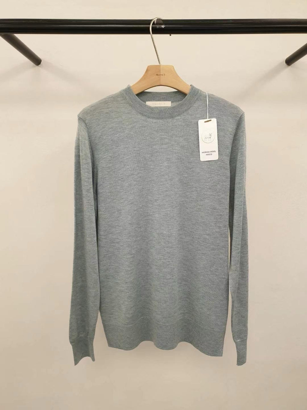 Classic Crewneck Wool Blend Sweater *4 Colors